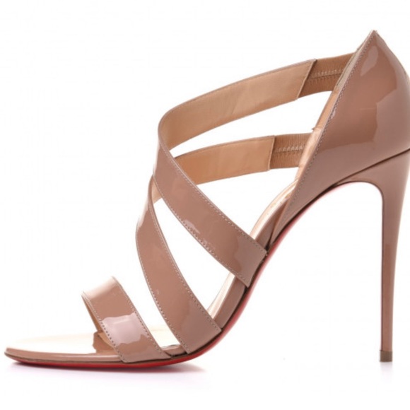 LOUBOUTIN WORLD COPINE 100 PARENT-NUDE-SIZE 37-Worn 2 times-Excellent Condition - Picture 4 of 8